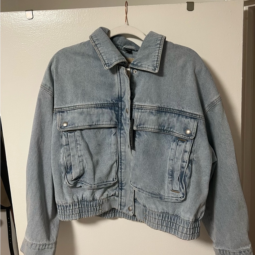 Blank NYC Bomber Denim Jacket